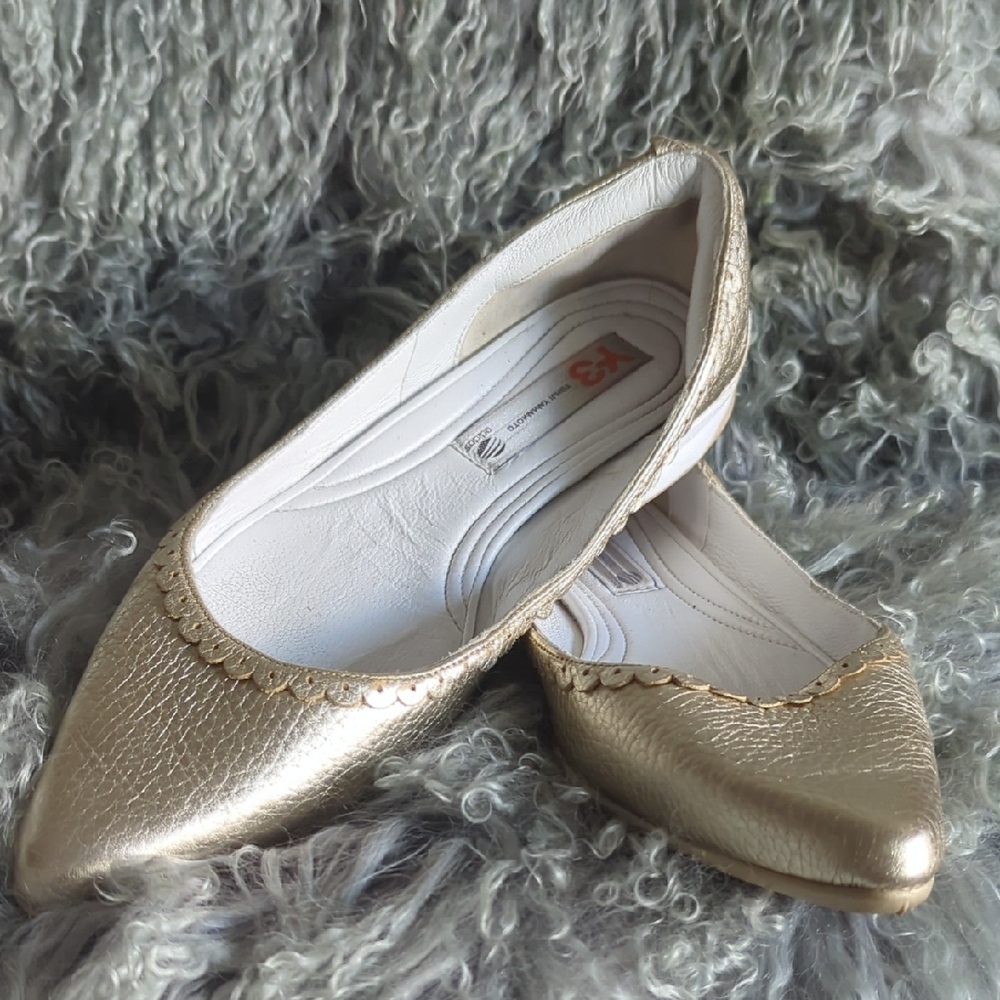 Y-3 Gold Women's Flats